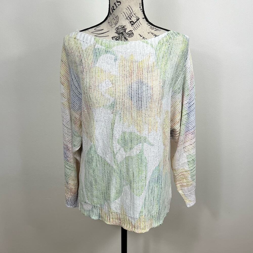 Sioni Sunflower long sleeve boat neck sweater